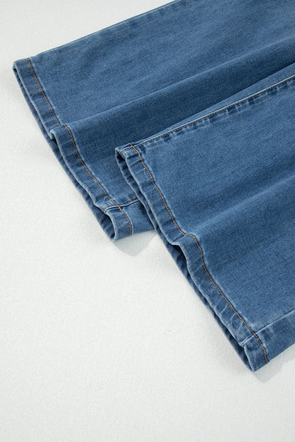 Threaded Pear Aleah Waist Wide Leg Jeans