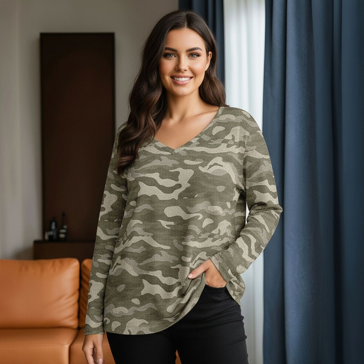 Beige and Olive-