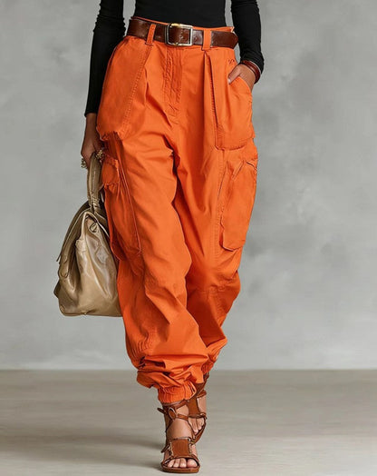 Women’s High-Waist Loose Fit Wide-Leg Casual Trousers