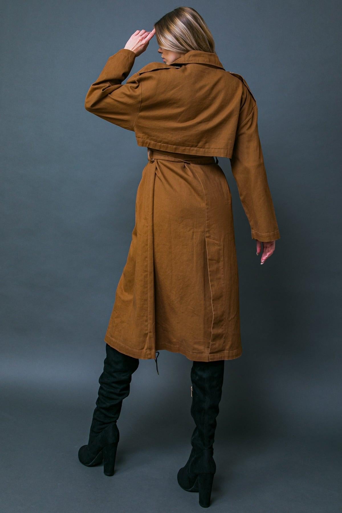 Keeper of My Heart Twill Trench Coat