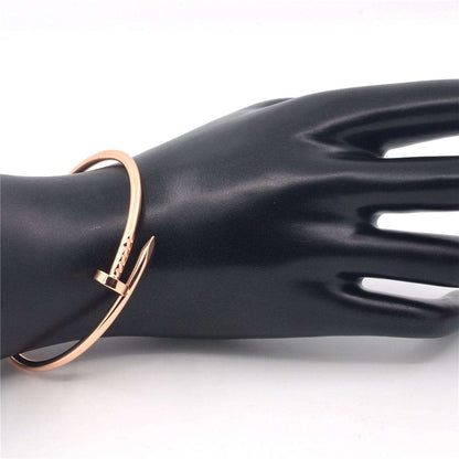 Rose Goldtone Screw Bangle