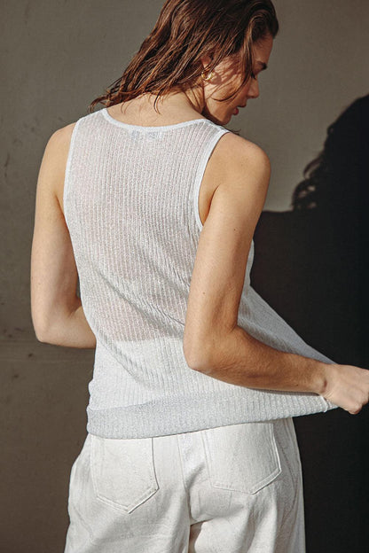 Blissful Love Woven Tank Top