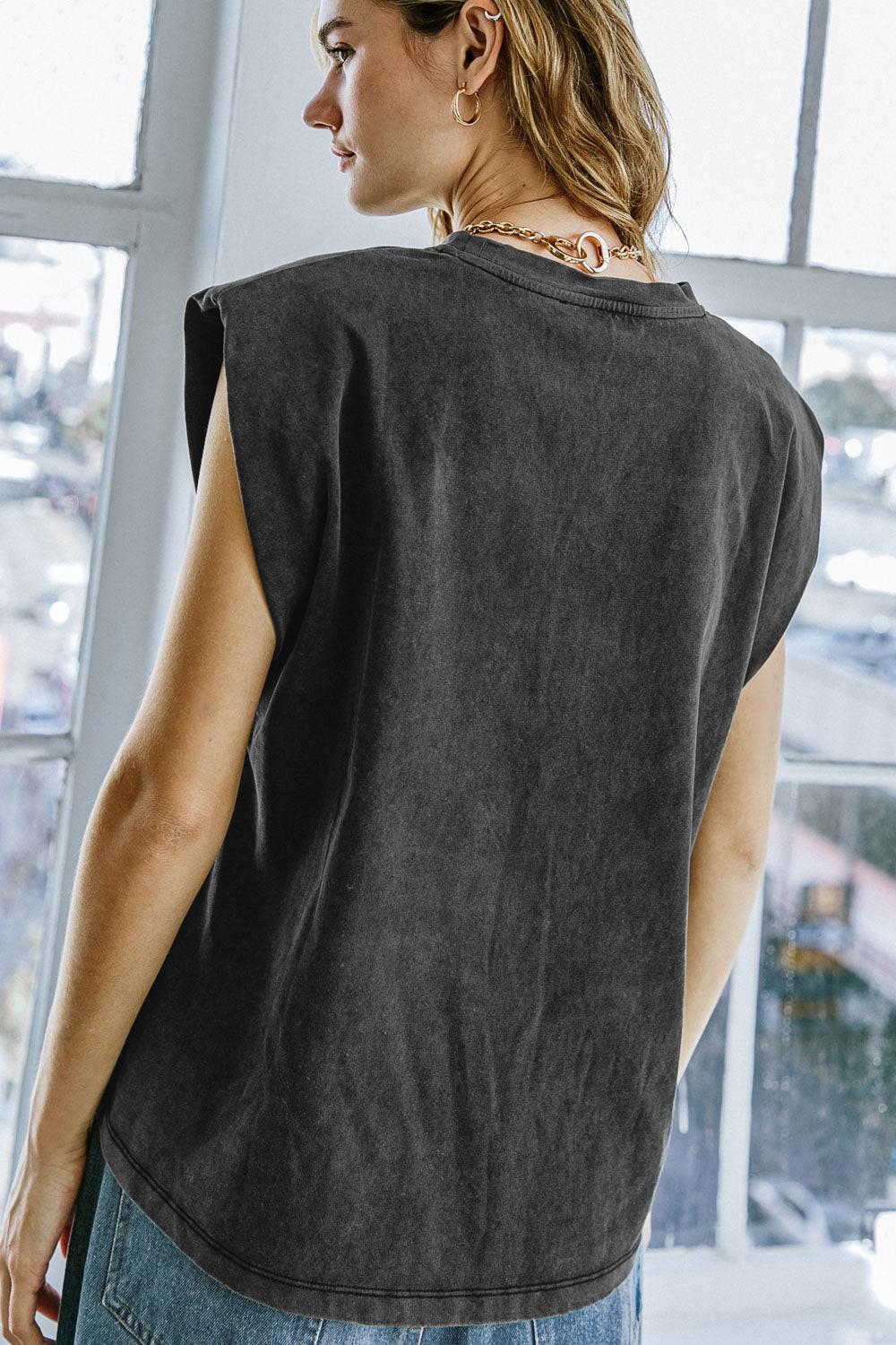 My Own Plans Washed Knit Top