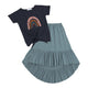 Dark Navy & Dusty Turquoise