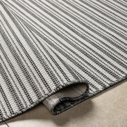 Greg Black Outdoor Area Rug - Clearance