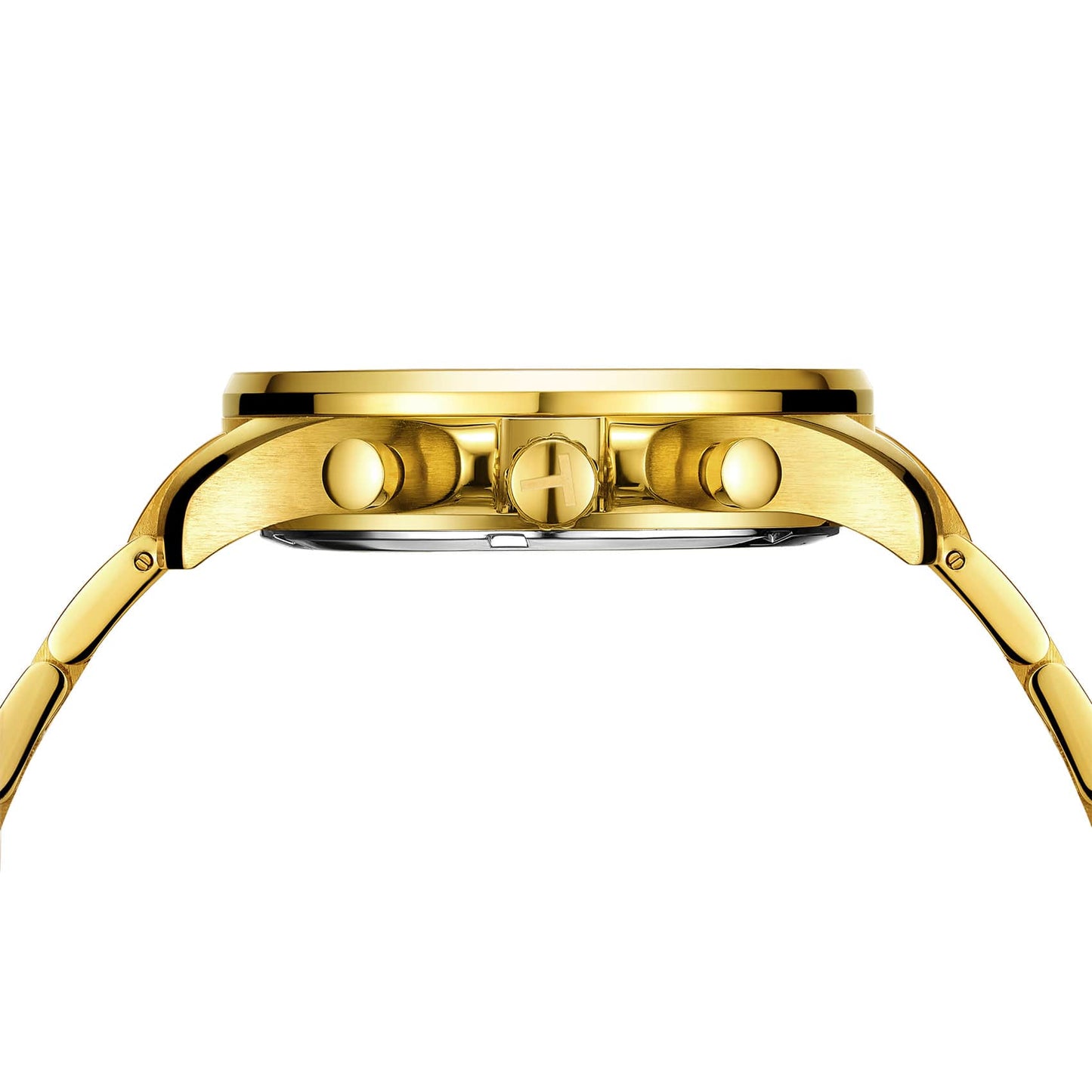 Gold Tone Blue-