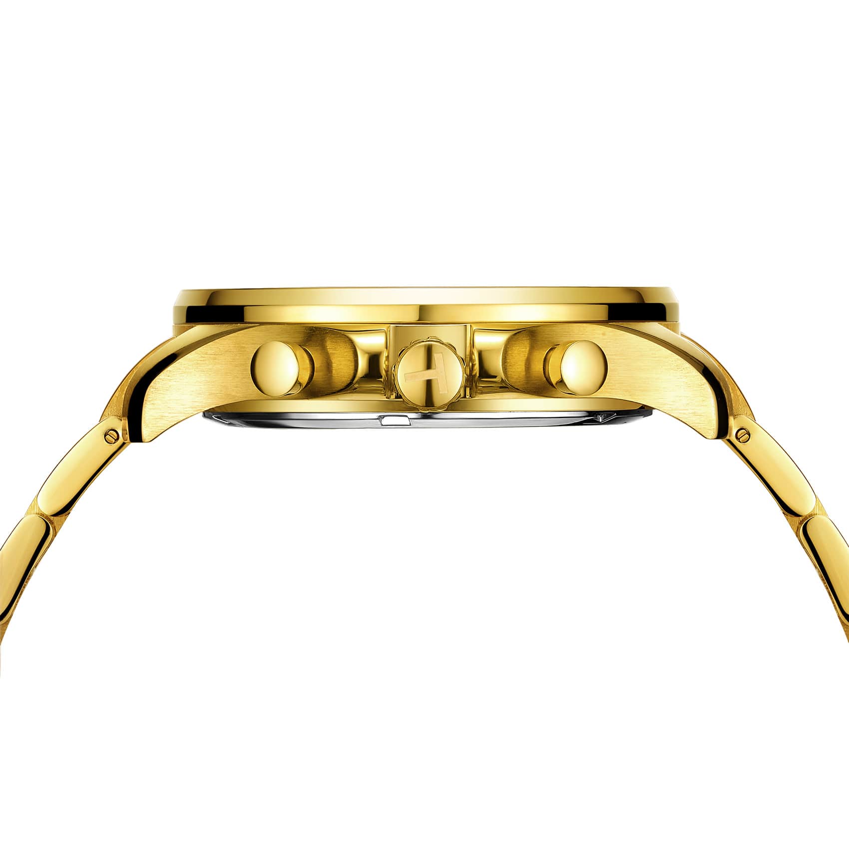 Gold Tone Blue-