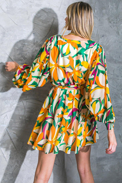 Daring Heart Woven Mini Dress