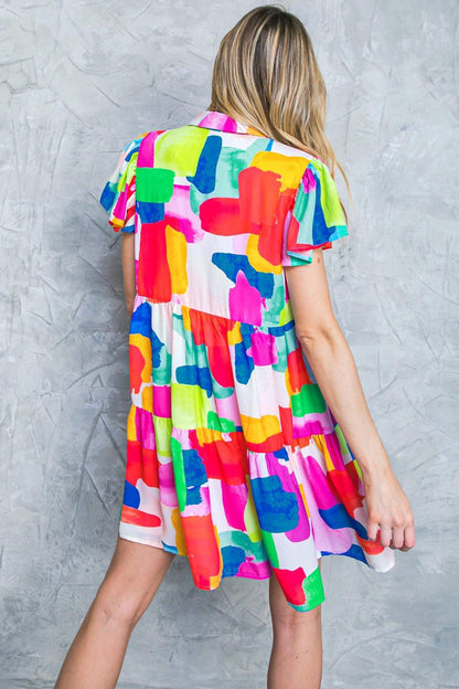 Tempting Me Print Mini Dress