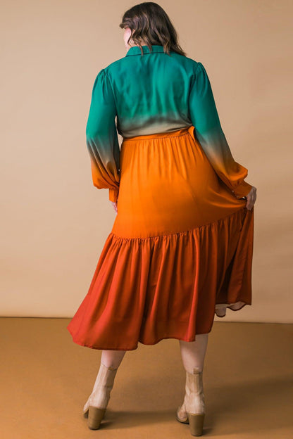 Show Stopper Woven Midi Dress