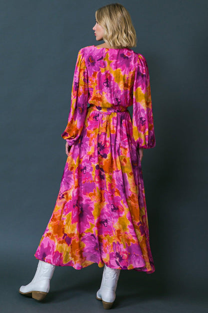 Just Watch Me Woven Midi Dress