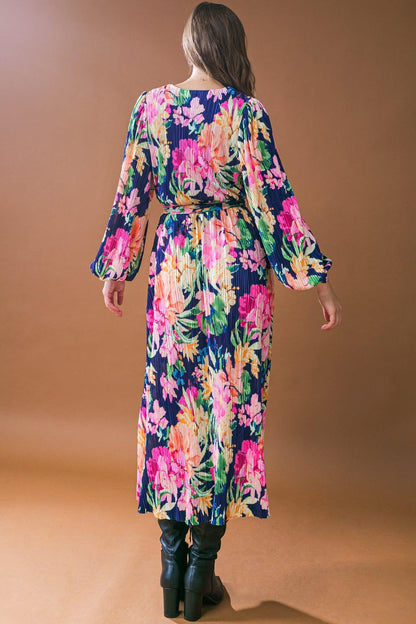 Breathtaking Moment Woven Plisse Midi Dress