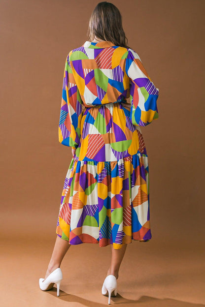 Remarkable Flair Woven Midi Dress