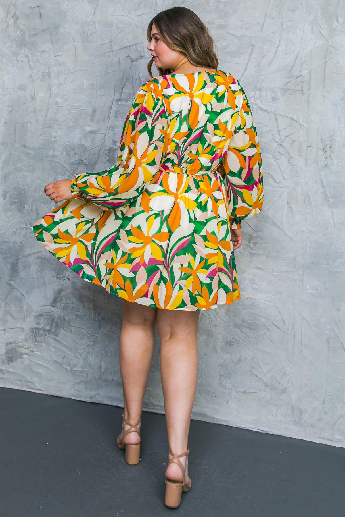 Daring Heart Woven Mini Dress