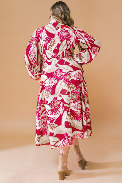 Heart of Woven Midi Dress