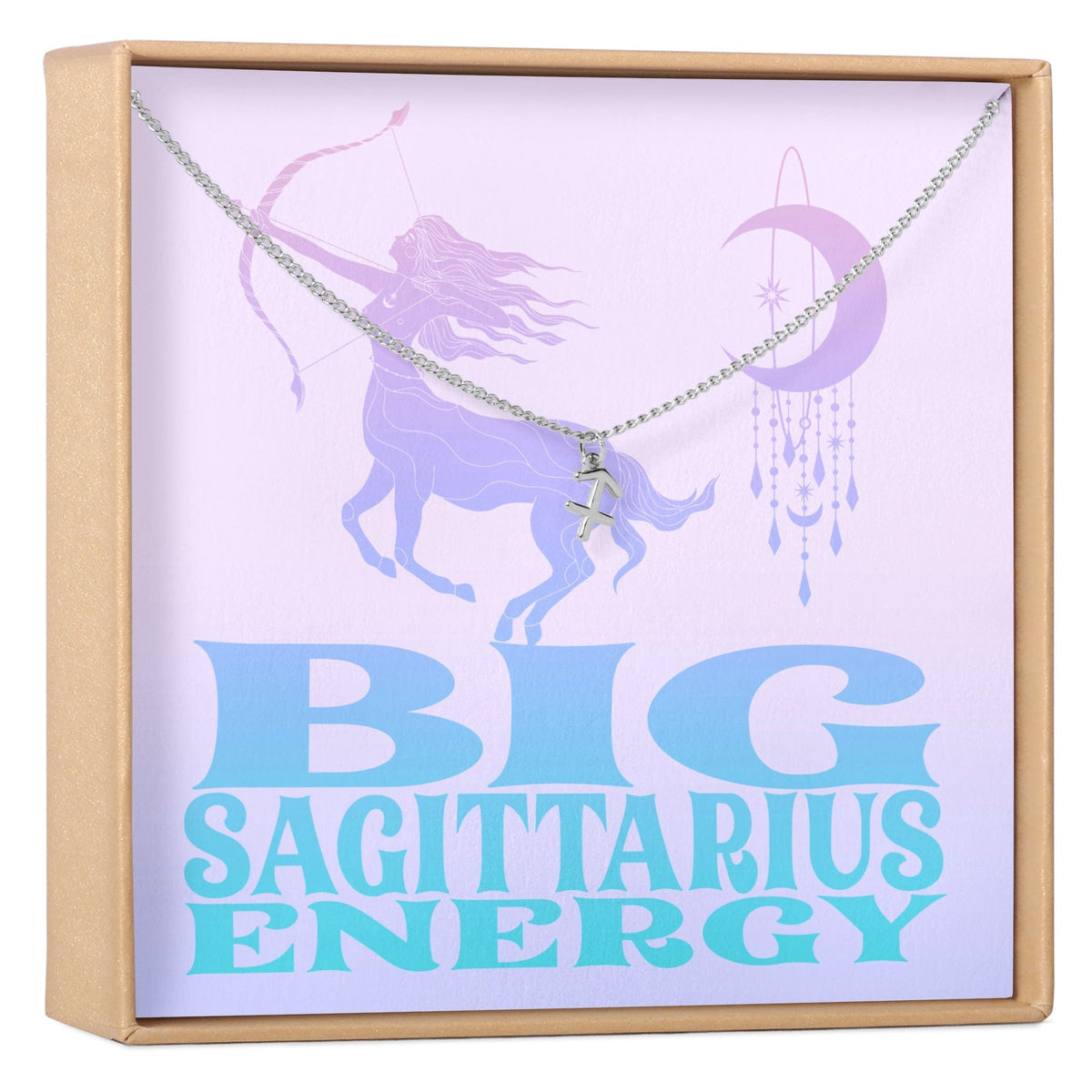 Big Sagittarius Energy Zodiac Necklace