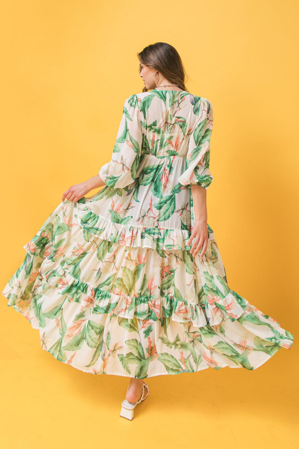 Easy Days Floral Maxi Kimono Top