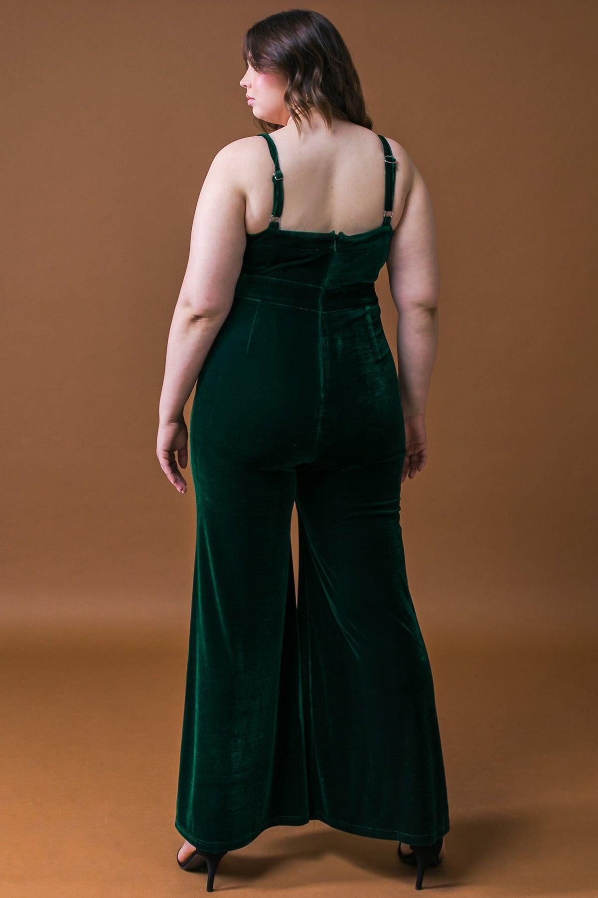 Blow a Kiss Velvet Jumpsuit