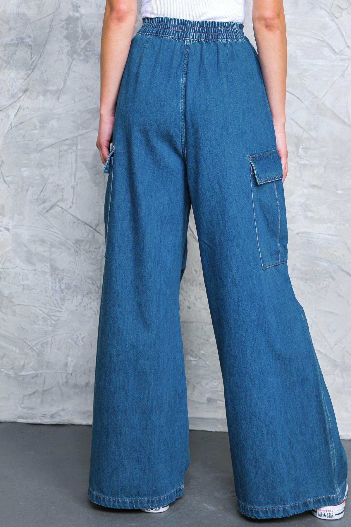 All the Buzz Washed Denim Pants