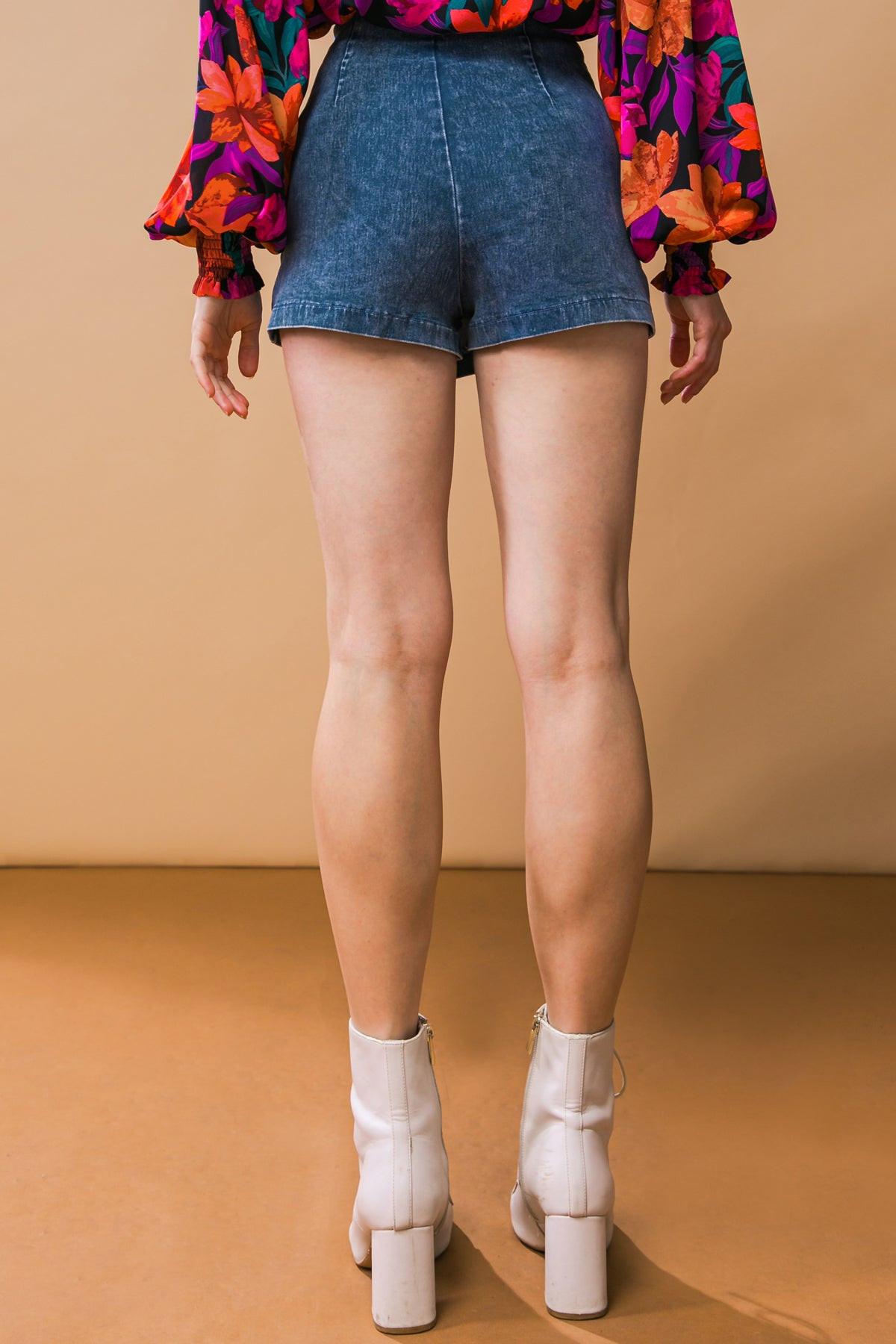 Posh Position Denim Skort