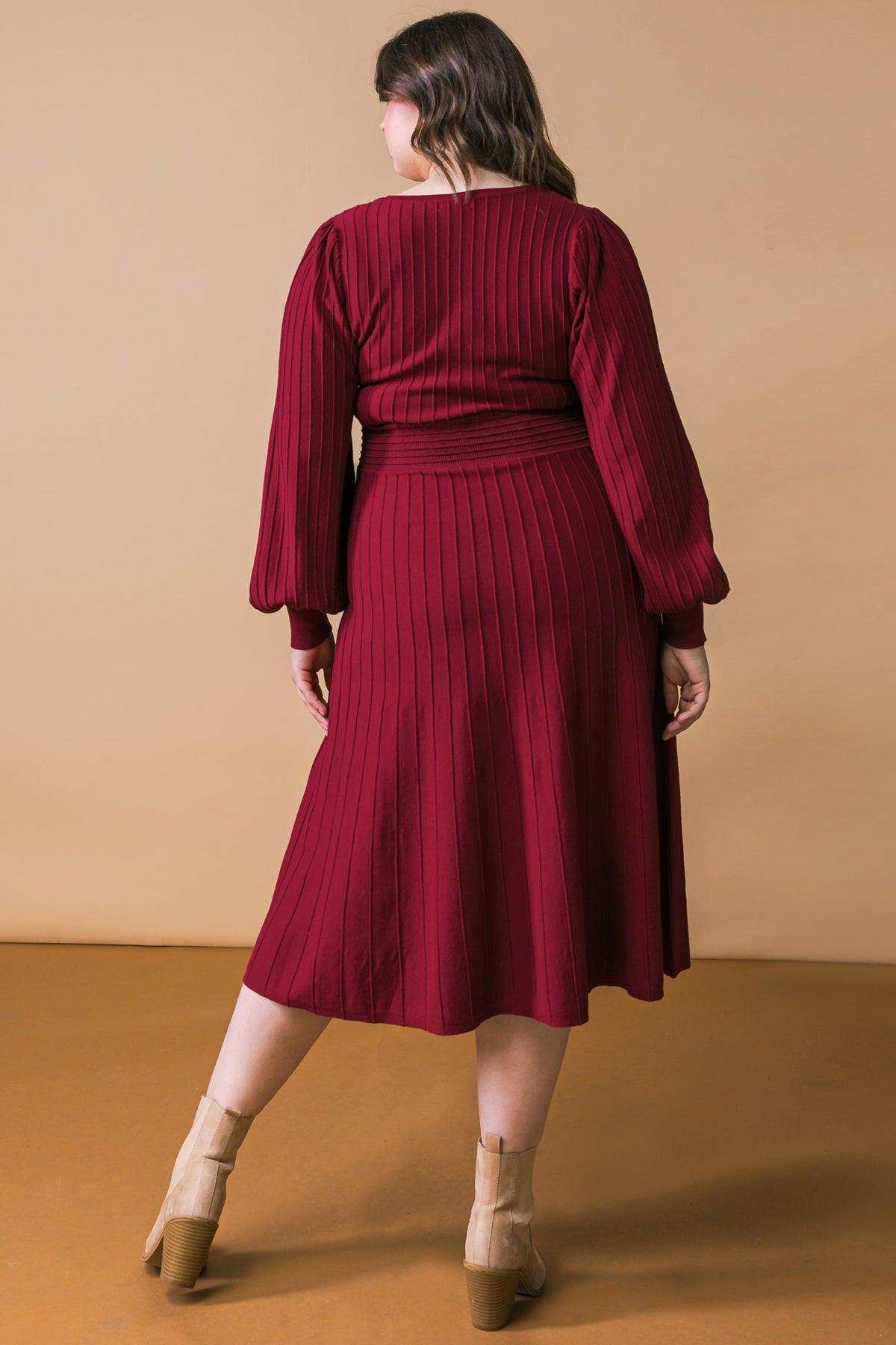 Keep Looking up Sweater Midi Dress
