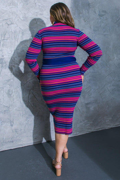 Noteworthy Shine Sweater Midi Dress