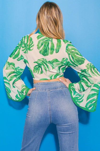 Eyes on Paradise Floral Woven Top