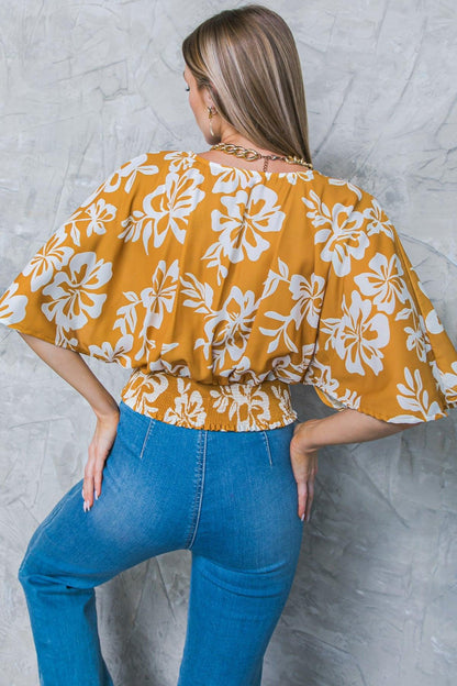 Let the Light in Brown Woven Top