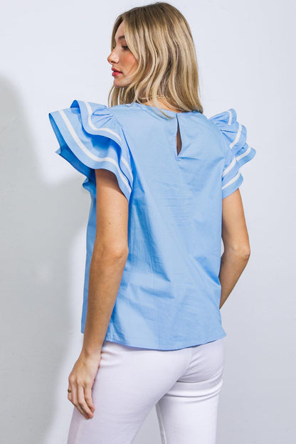 Nice as Can Be Woven Top