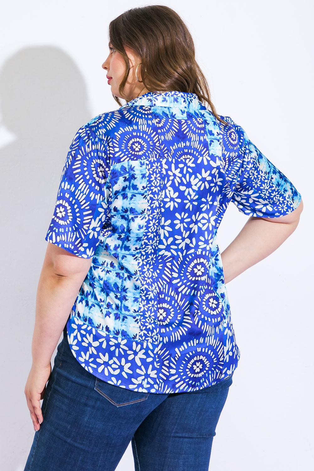 Beautiful Borders Woven Top