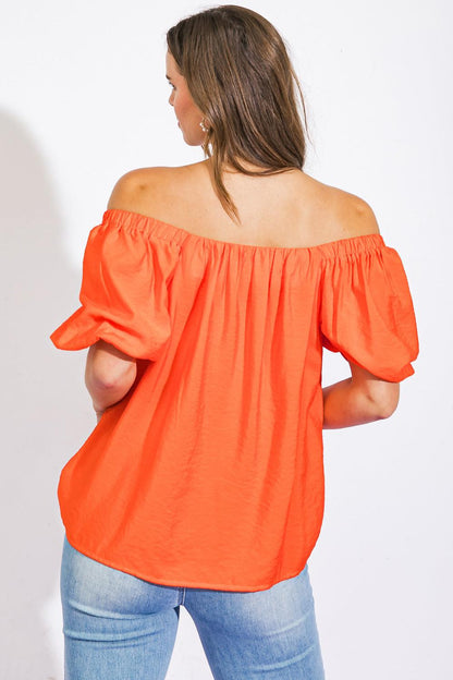 Call to Action Woven Top