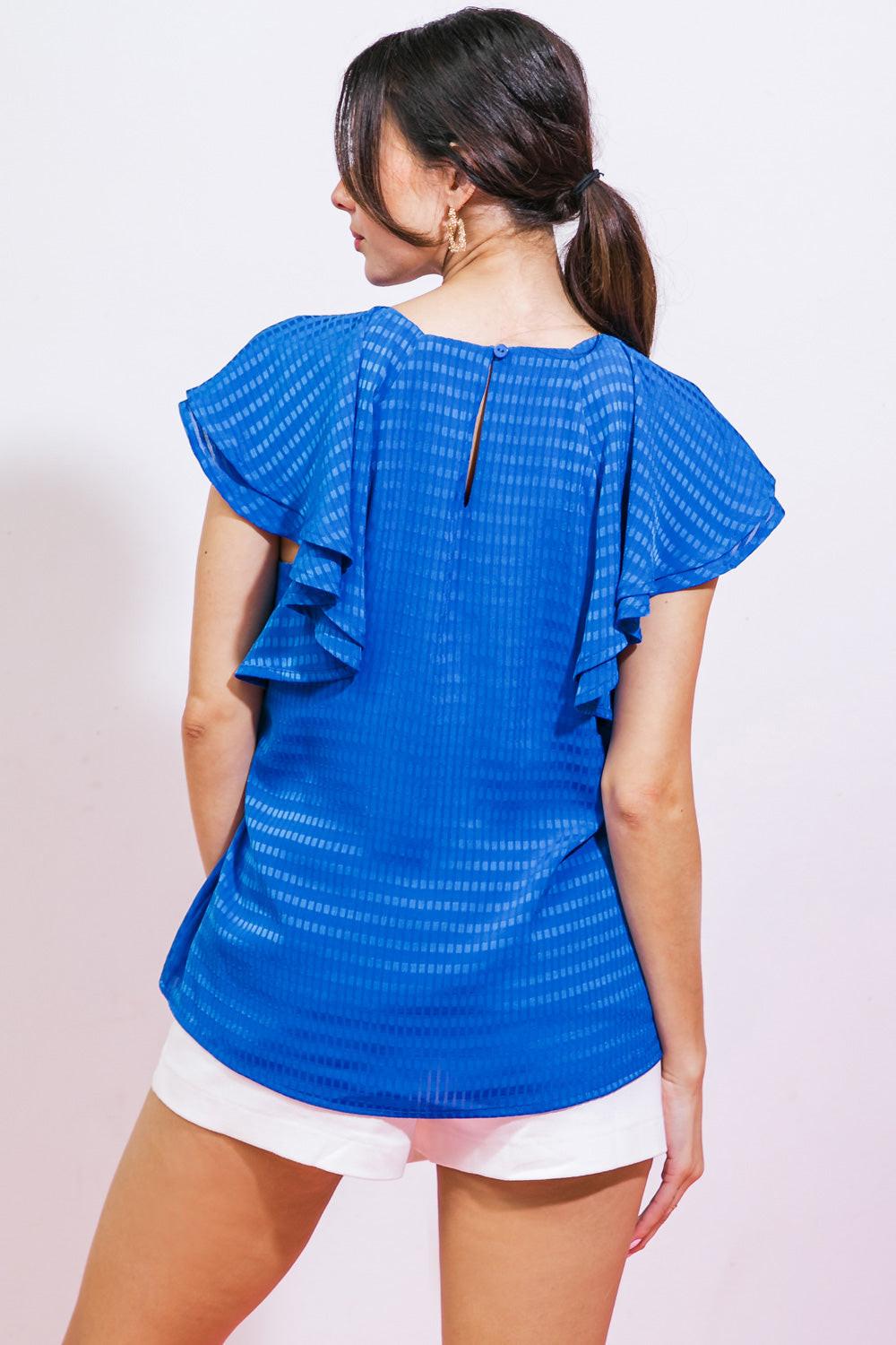 Wave Whispers Woven Top
