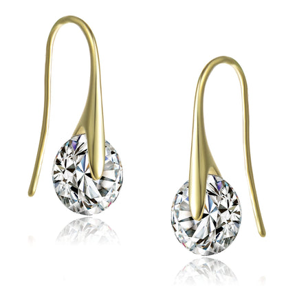 Stylish Solitaire Drop Earrings