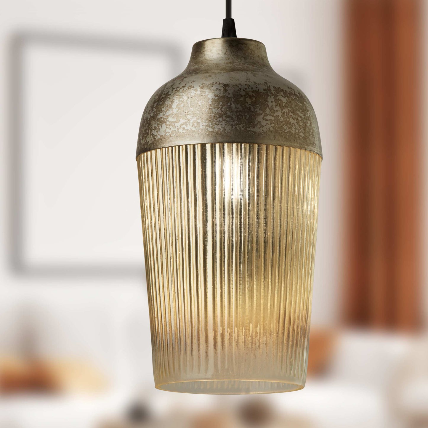Silver/Antique Bronze-