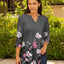 Grey and Pink Floral