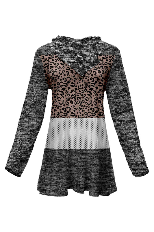Leopard and Heathered Grey-