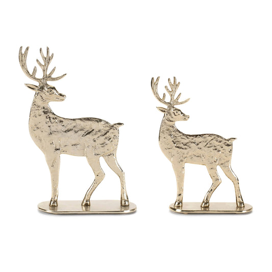 Melrose International Metal Deer Decor (Set of 2)