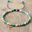 Turquoise, White
