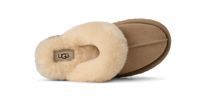 UGG Disquette Womens Platform Slippers — Sand Suede
