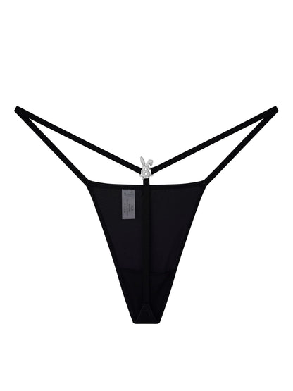 Iced Out G-string in Black