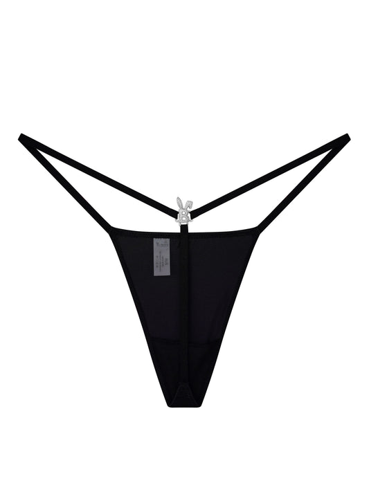Iced Out G-string in Black