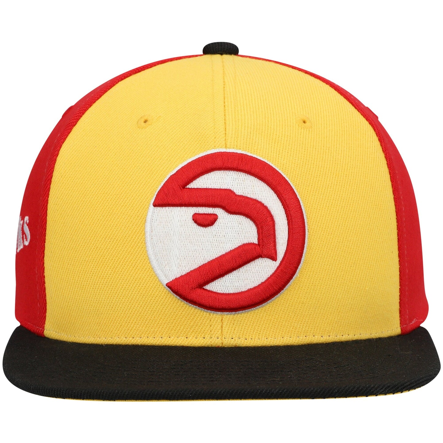 Men's Mitchell & Ness NBA On The Block Snapback Hwc Hawks - Gold-Black