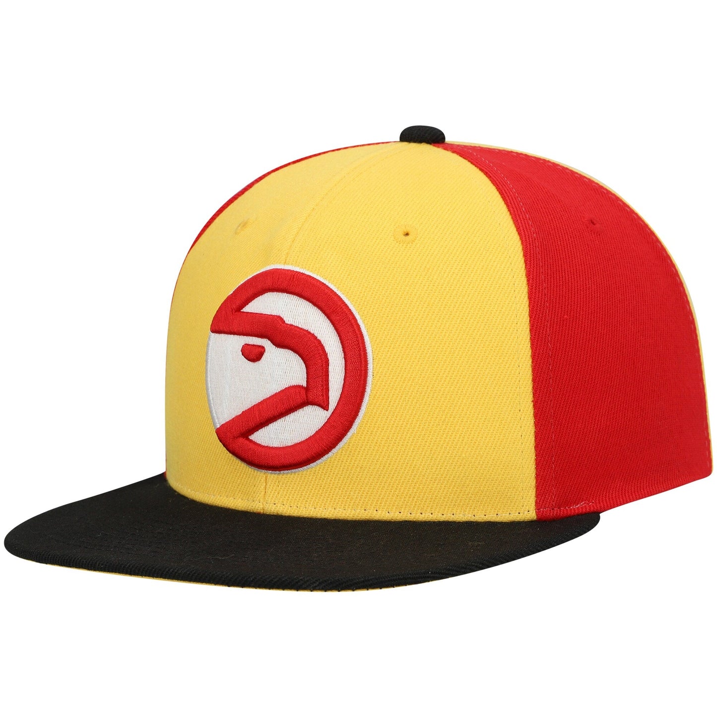 Men's Mitchell & Ness NBA On The Block Snapback Hwc Hawks - Gold-Black