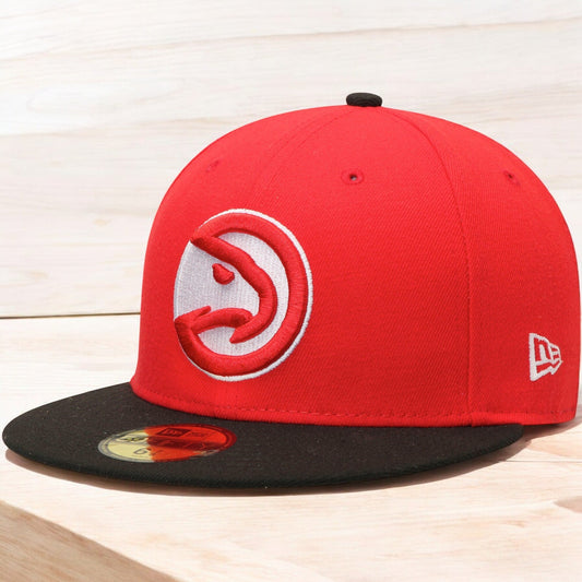 New Era Men's NBA Atlanta Hawks 5950 2Tone Fitted Red/Black