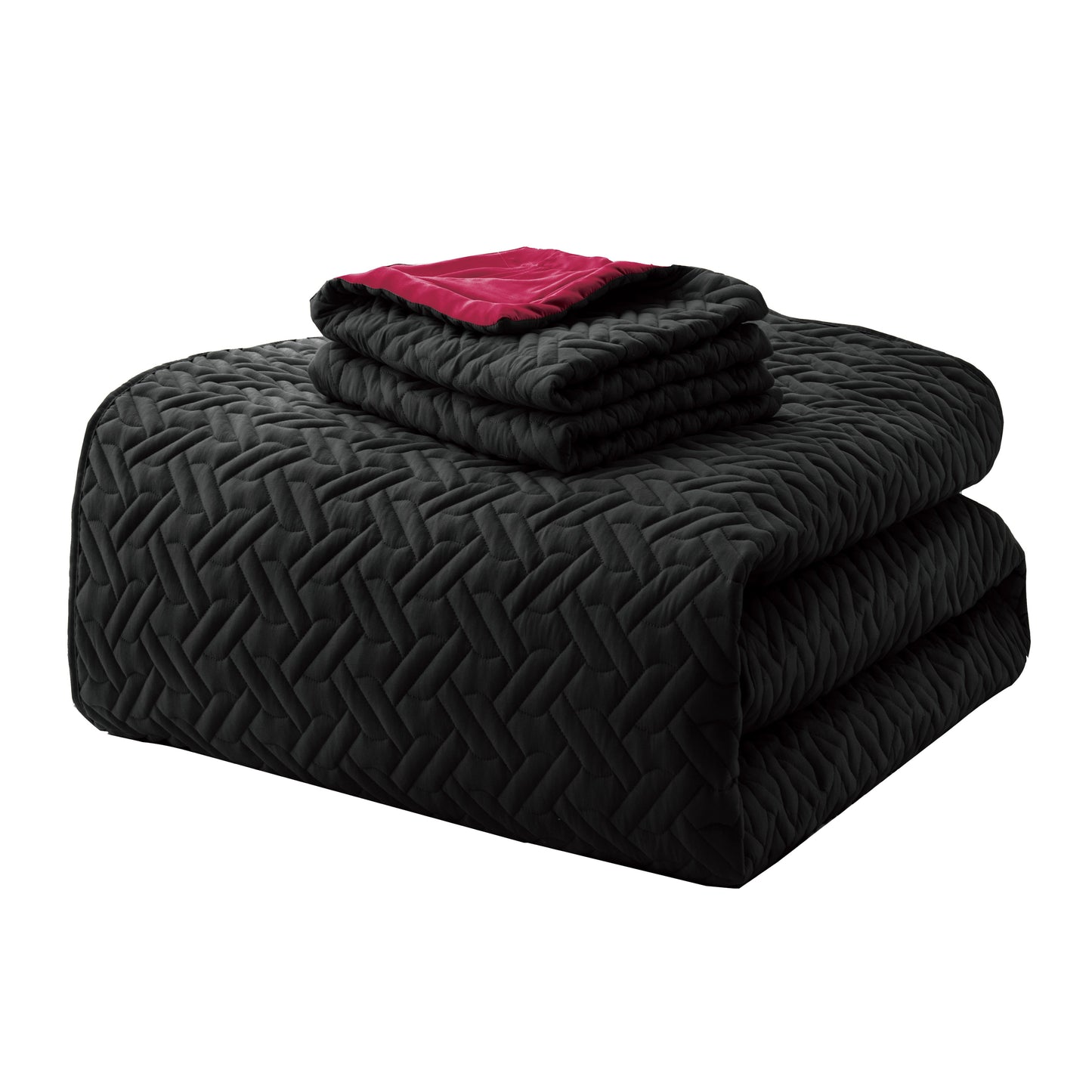 Elegant Comfort 3-Piece Majestic Quilted Reversible Bedspread Coverlet Set