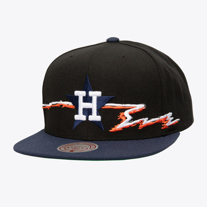 Mitchell & Ness Men's MLB Life Line Snapback Coop Astros Snapback Caps