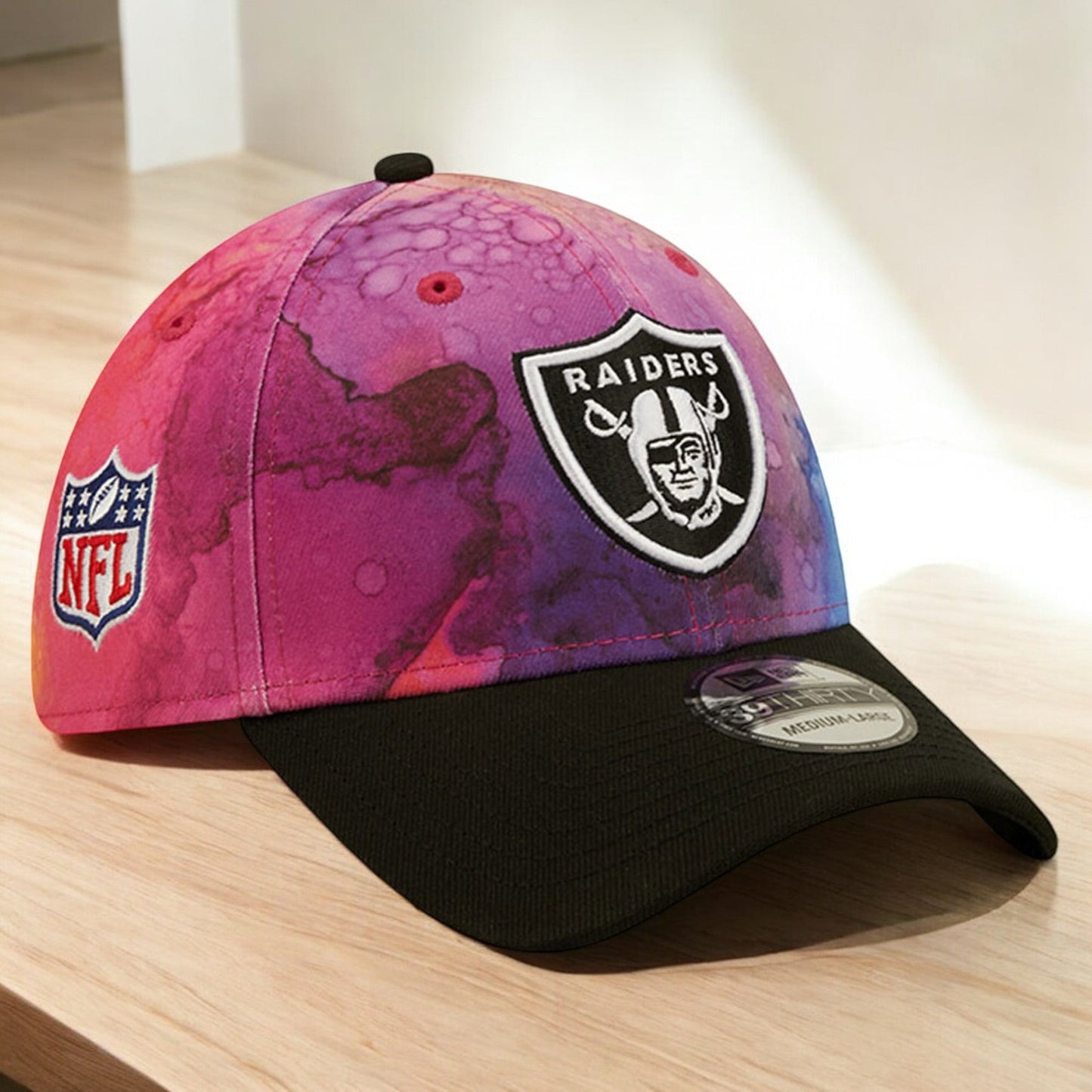New Era Men's NFL Las Vegas Raiders 3930 Crucial Catch Flex Hats