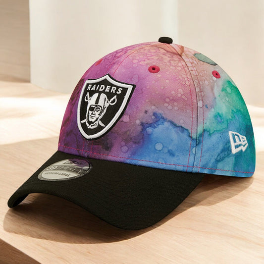 New Era Men's NFL Las Vegas Raiders 3930 Crucial Catch Flex Hats