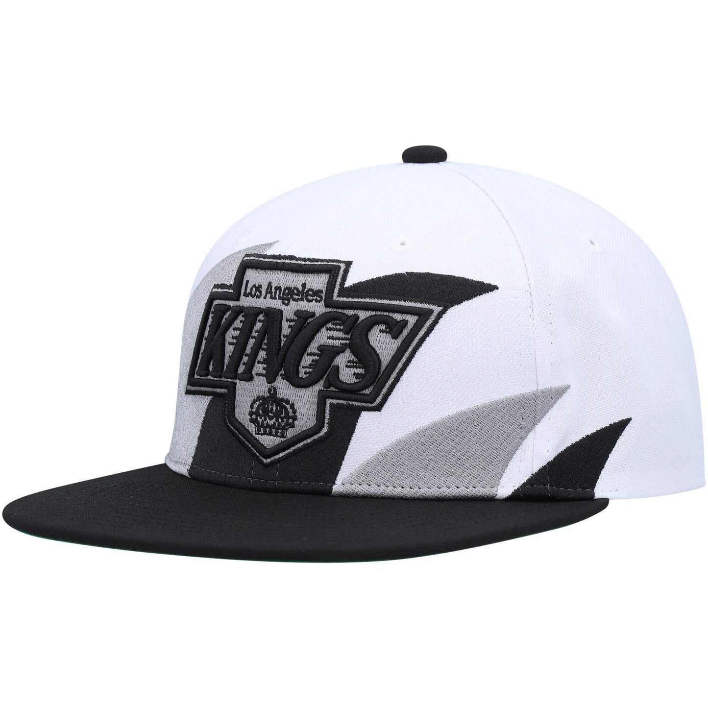 Men's Mitchell & Ness Nhl Vintage Sharktooth Snapback Kings - White