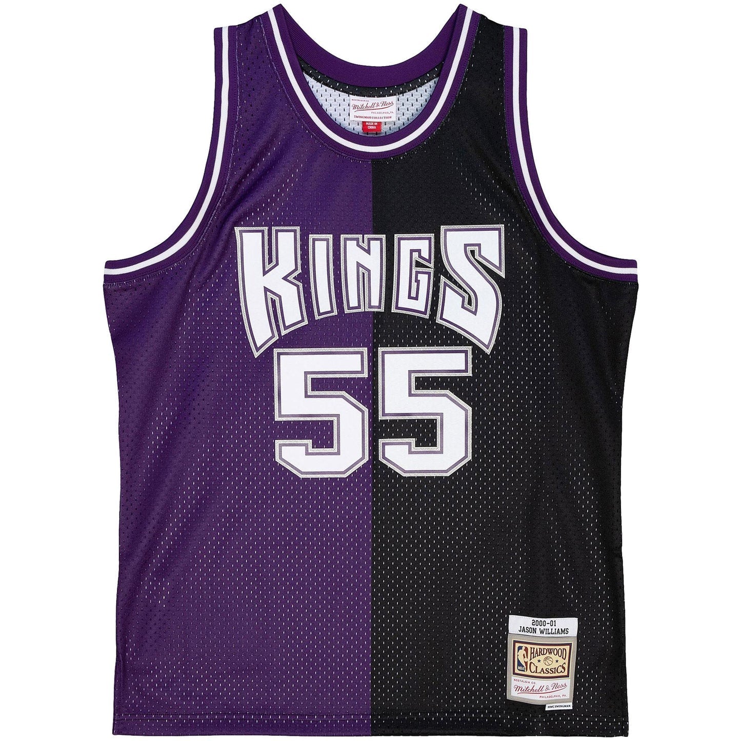 Mitchell & Ness NBA Split Swingman Jersey Sacramento Kings 2000 Jason Williams
